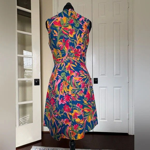 J. Crew Colorful Floral Dress - Picture 3 of 7
